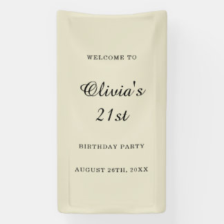 Lona Bienvenida Cumpleaños Personalizada Cumpleaños 21