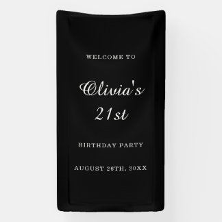 Lona Bienvenida Cumpleaños Personalizada Cumpleaños 21