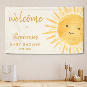Lona Bienvenida de Baby Shower Sunshine