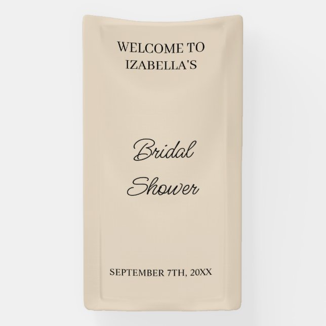 Lona Bienvenida de boda personalizada Despedida de solt (Vertical)