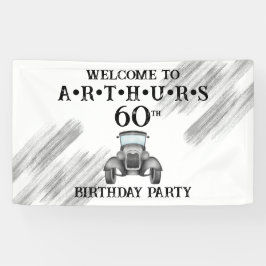 Lona Bienvenida de color de agua de vintage de autos cl