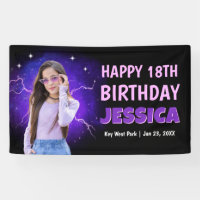 Bienvenida de cumpleaños con foto personalizada al