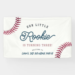 Lona Bienvenida de cumpleaños del niño pequeño rookie d