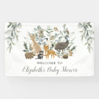 Bienvenida del bebé neutral de los animales salvaj