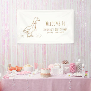 Lona Bienvenida Elegante Boho Silly Goose Baby Shower