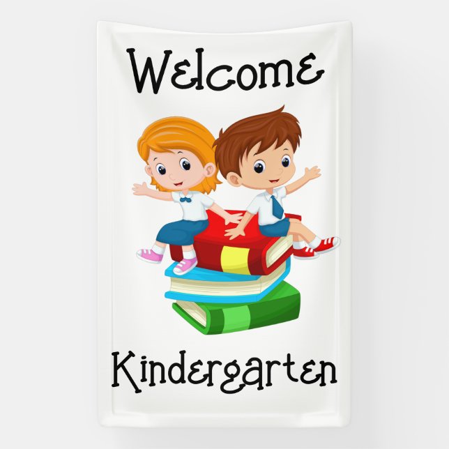 Lona Bienvenida Kindergarten (Vertical)