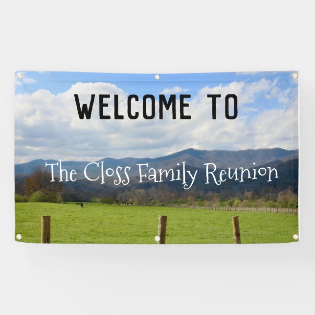 Lona Bienvenida Personalizable  (Horizontal)
