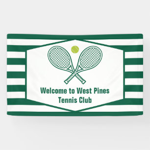 Lona Bienvenida personalizada al club de campo de tenis