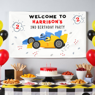 Lona Bienvenida Personalizada Dos Veloz Cumpleaños 2do 