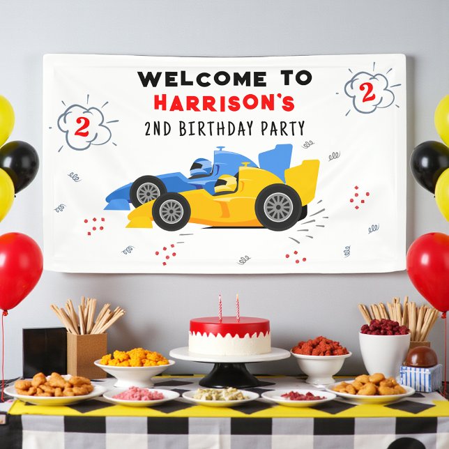 Lona Bienvenida Personalizada Dos Veloz Cumpleaños 2do  (Subido por el creador)