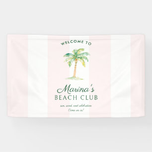 Lona Bienvenida Raya de Cabana Rosa Club Palm Beach