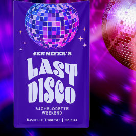 Lona Bienvenida Retro Groovy Disco Bachelorette Weekend