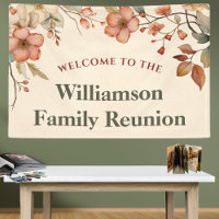 Bienvenida Reunión Familiar Floral Elegante
