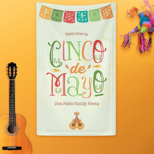 Lona Bienvenida vibrante Cinco de Mayo Fiesta