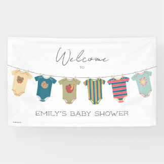 Lona Bienvenido a Baby Shower de Sesame Pals Bodysuit