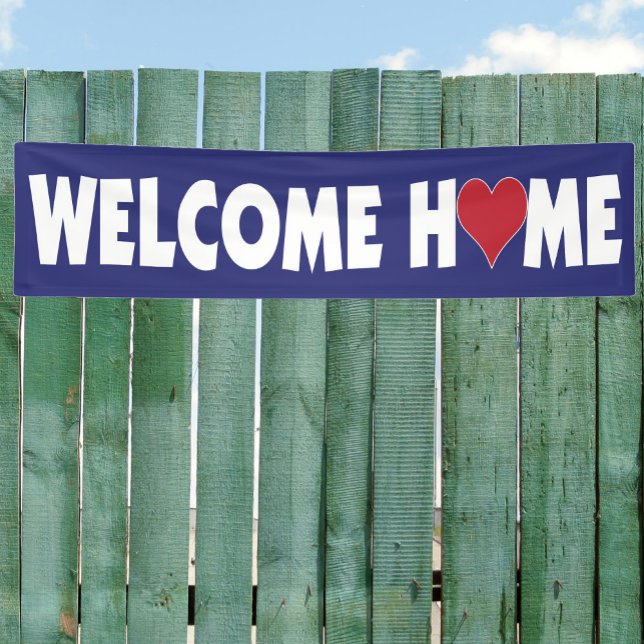 Lona Bienvenido a casa con corazón (Subido por el creador)