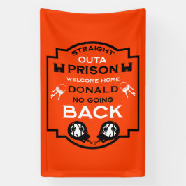 Lona Bienvenido a casa desde la prisión