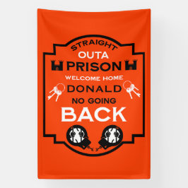 Lona Bienvenido a casa desde la prisión