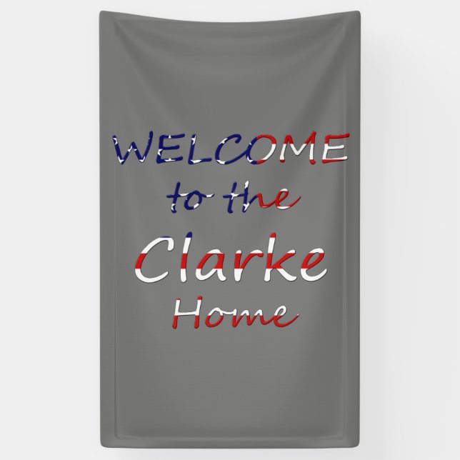 Lona Bienvenido a la página principal de YourName en la (Vertical)