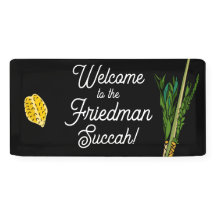 Bienvenido a Succah Lulav Banner - Personalizado