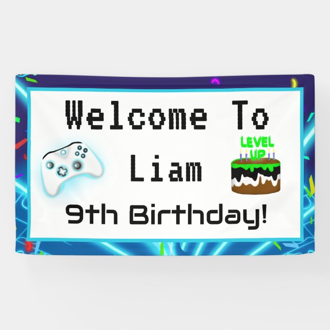 Lona ¡Bienvenido al 9º Cumpleaños de Critical Hit! (Horizontal)