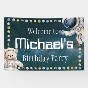 Lona Bienvenido al cartel de banner de cumpleaños del n