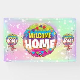 Lona Bienvenido al personalizado del hogar Vinyl Banner