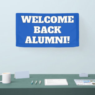 Lona Bienvenido Banner de Exalumnos en Casa