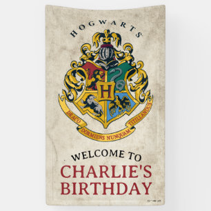 Lona Bienvenido cumpleaños cresta de Hogwarts Harry Pot