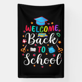 Lona Bienvenido De Nuevo A La Escuela