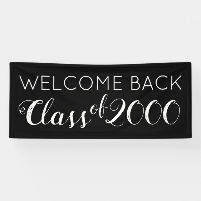 Lona Bienvenido de vuelta | Su Clase (Horizontal)