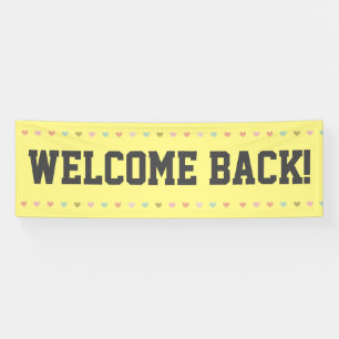 Lona Bienvenido de vuelta - Volver a abrir banner