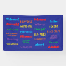 Bienvenido en 24 idiomas diferentes Banner