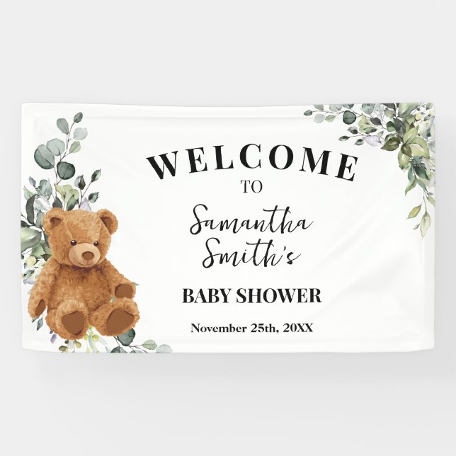 Lona Bienvenidos a Baby Shower (Horizontal)