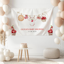 Lona Bienvenidos a Baby Shower a Apple of Our Eye Orcha