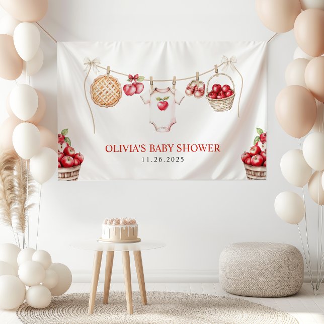 Lona Bienvenidos a Baby Shower a Apple of Our Eye Orcha (Subido por el creador)