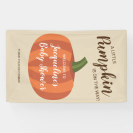 Lona Bienvenidos a Baby Shower al otoño con la Calabaza