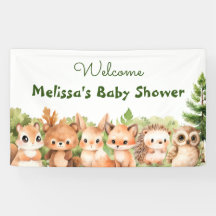 Bienvenidos a Baby Shower de Forest Animals Woodla