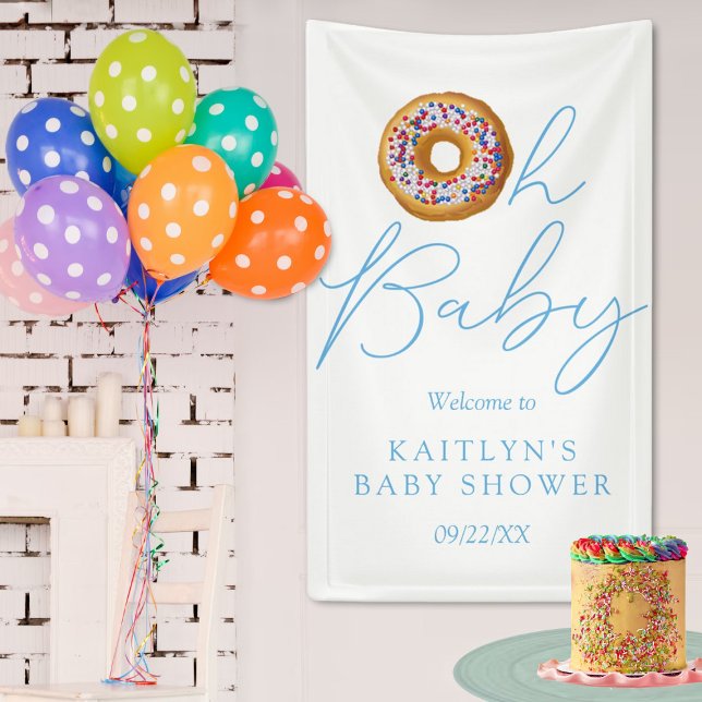 Lona Bienvenidos a Baby Shower de los chicos aspersores (Subido por el creador)