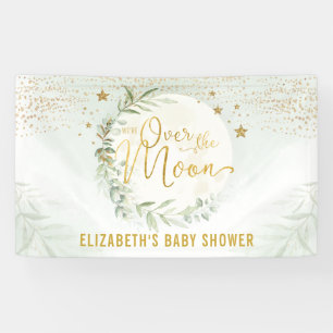 Lona Bienvenidos a Baby Shower Dreamy Moon Star Greener