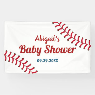 Lona Bienvenidos a Baby Shower sobre el tema deportivo 