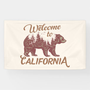 Lona Bienvenidos a California Bear