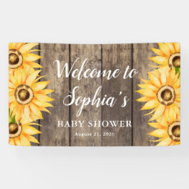 Lona Bienvenidos a Country Sunflower Baby Shower