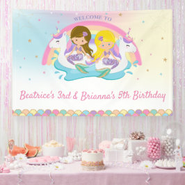 Lona Bienvenidos a cumpleaños de solteras mixtas y de u