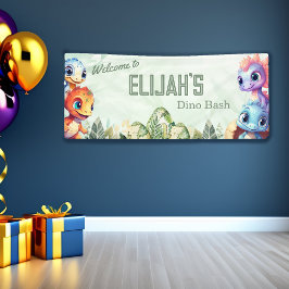 Lona Bienvenidos a Dino Roar Birthday Bash