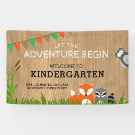 Lona Bienvenidos A Kindergarten Animal Adventure