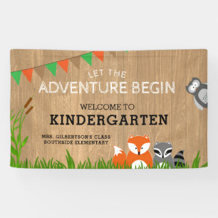 Lona Bienvenidos A Kindergarten Animal Adventure