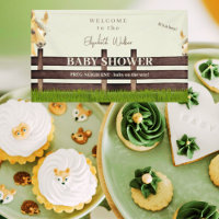 Bienvenidos a la Baby Shower Cute Horse