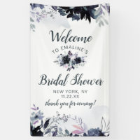 Bienvenidos a la ducha Nocturre Floral Dusty Blue 