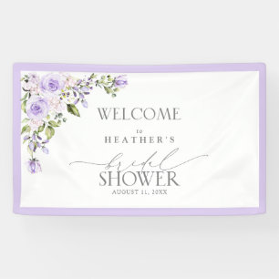 Lona Bienvenidos a la elegante ducha floral Lilac Laven